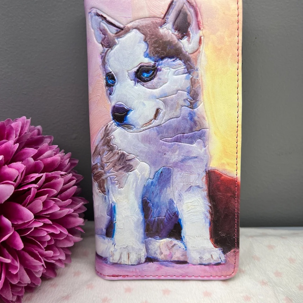 Woman’s Wallet Large : Double Trouble Husky